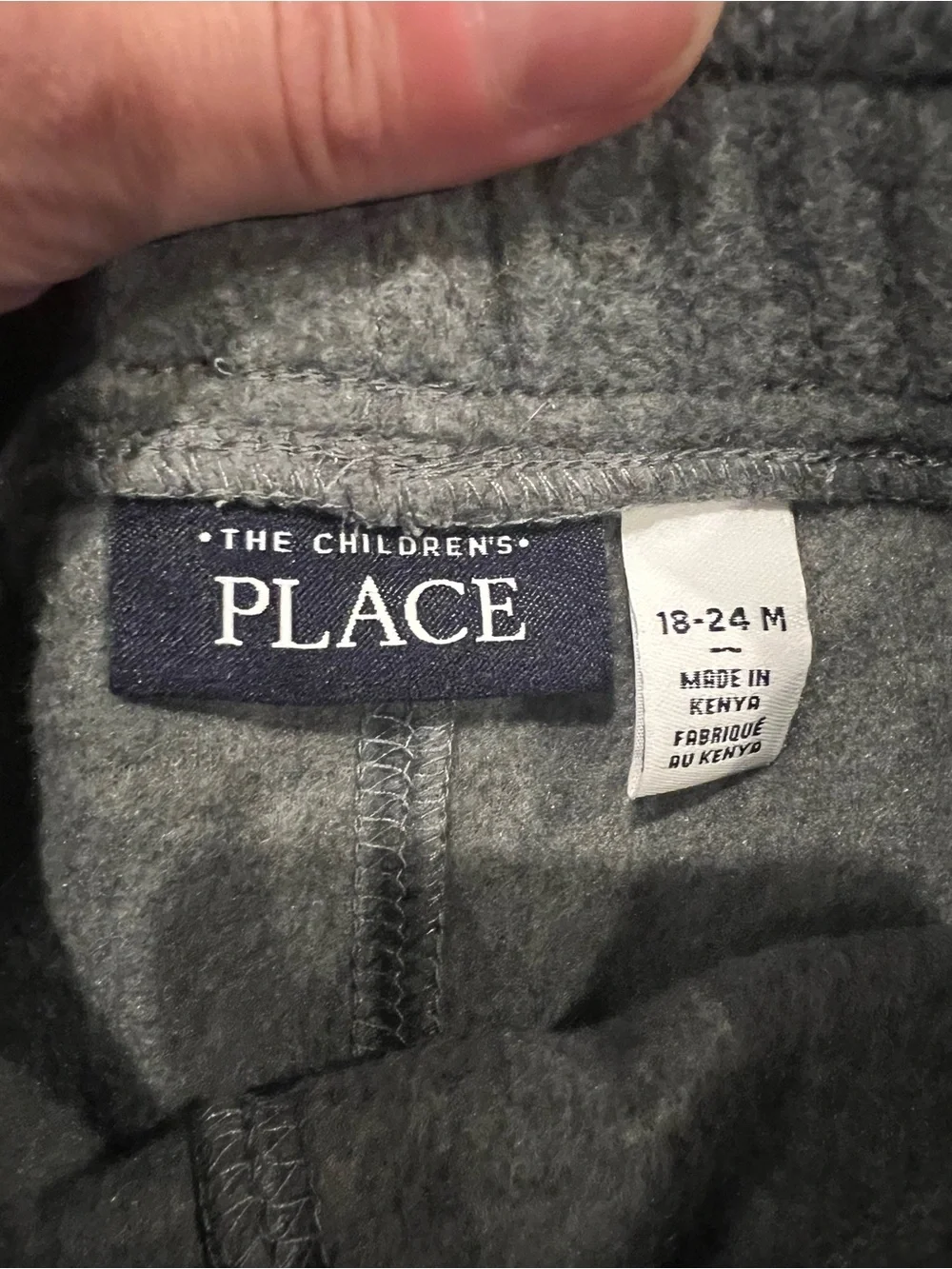 The Children's Place Gray Cozy Fleece Joggers